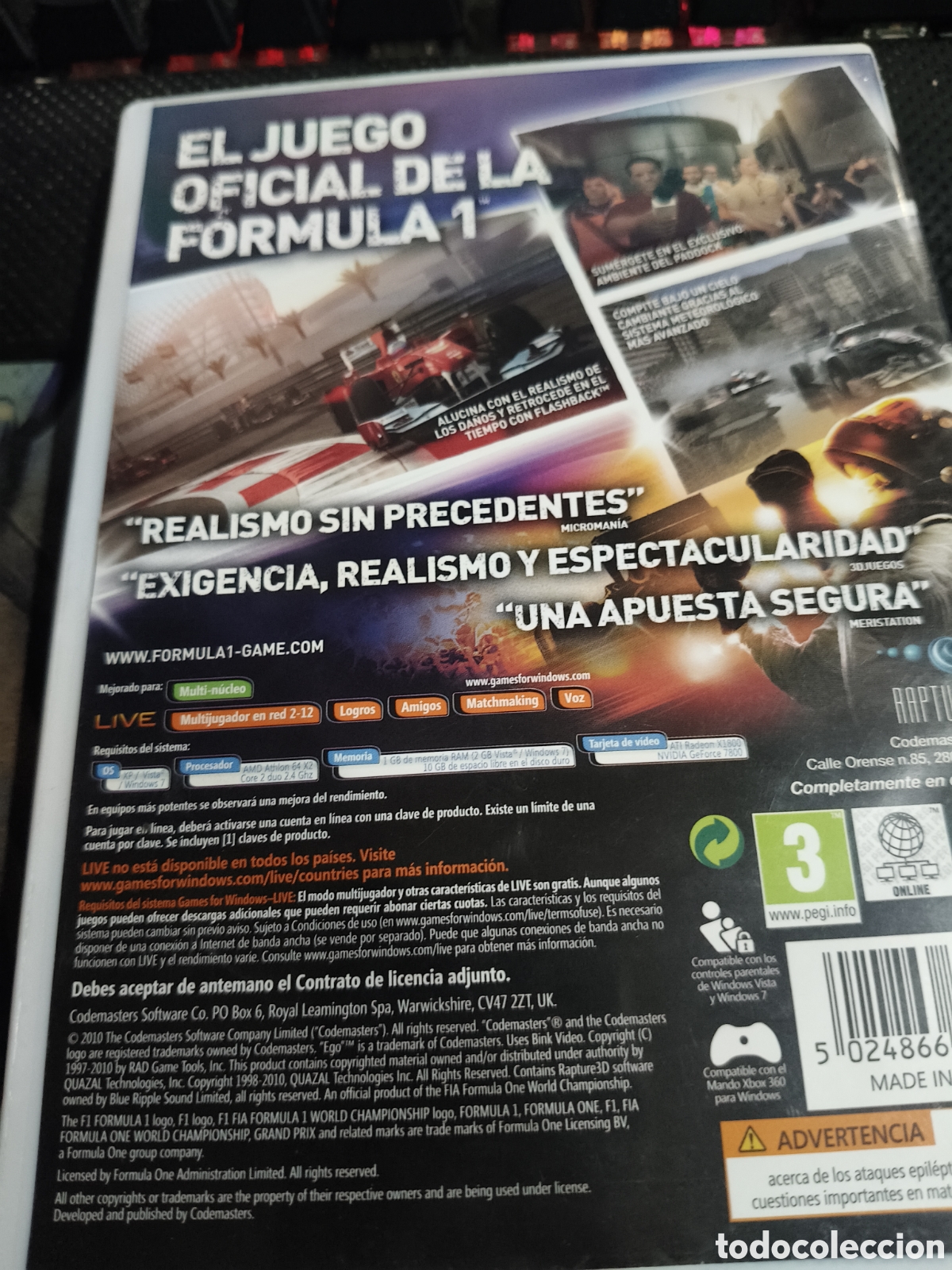 Videojuegos y consolas: F&oacute;rmula 1 2010 --- Pc - Foto 2