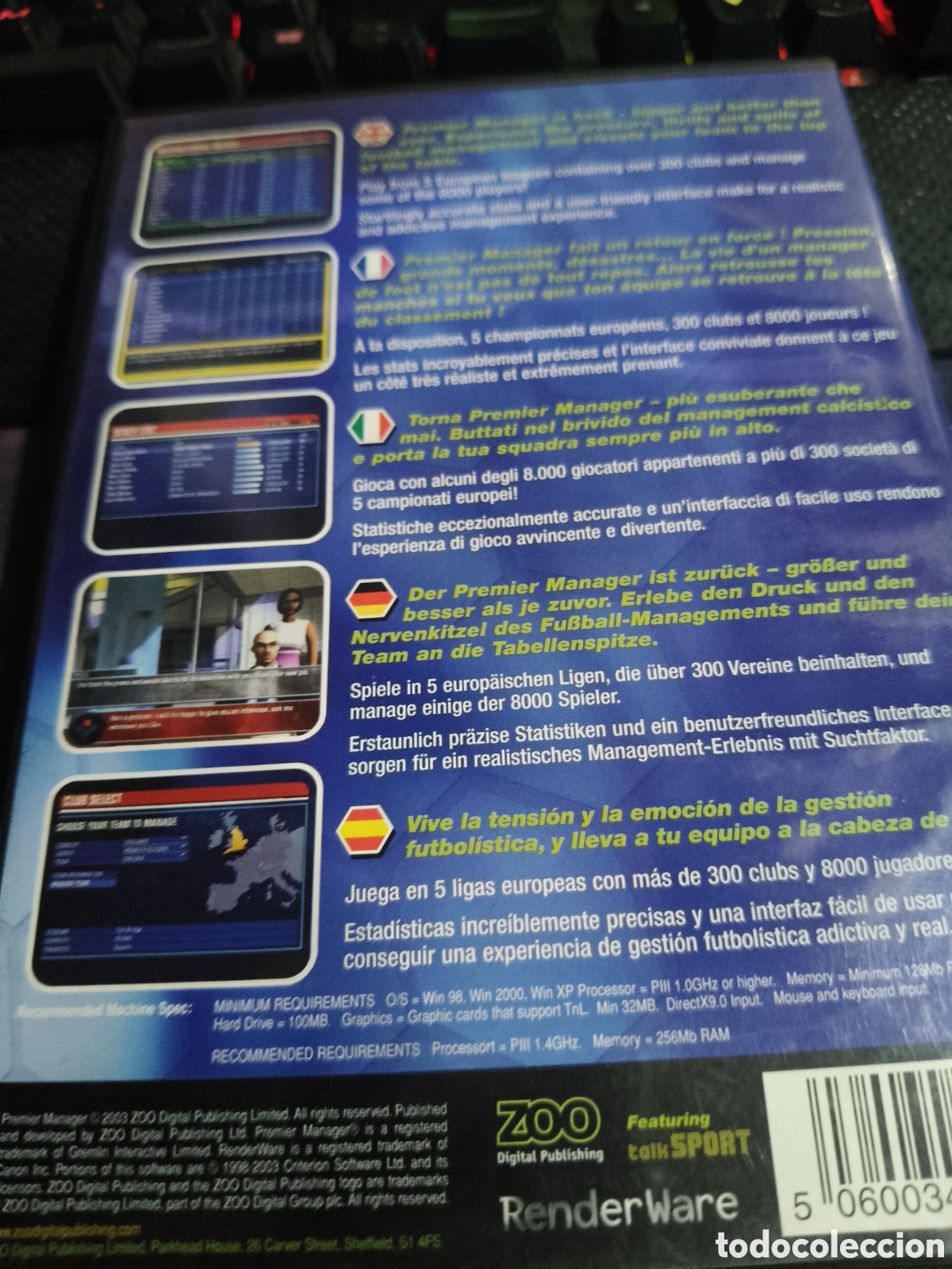 Videojuegos y consolas: Premier manager 2003-04 Pc - Foto 2