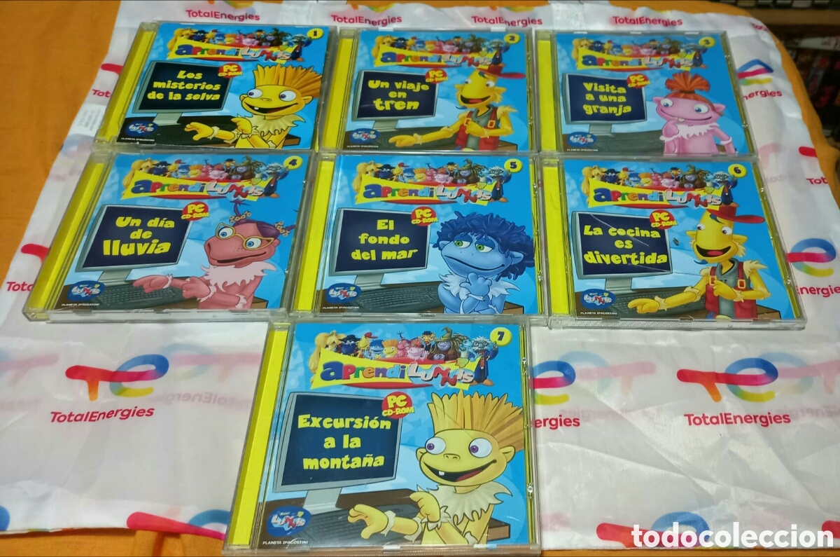 Videojuegos y consolas: Lote 7 aprendi lunnis PC CD ROM - Foto 1