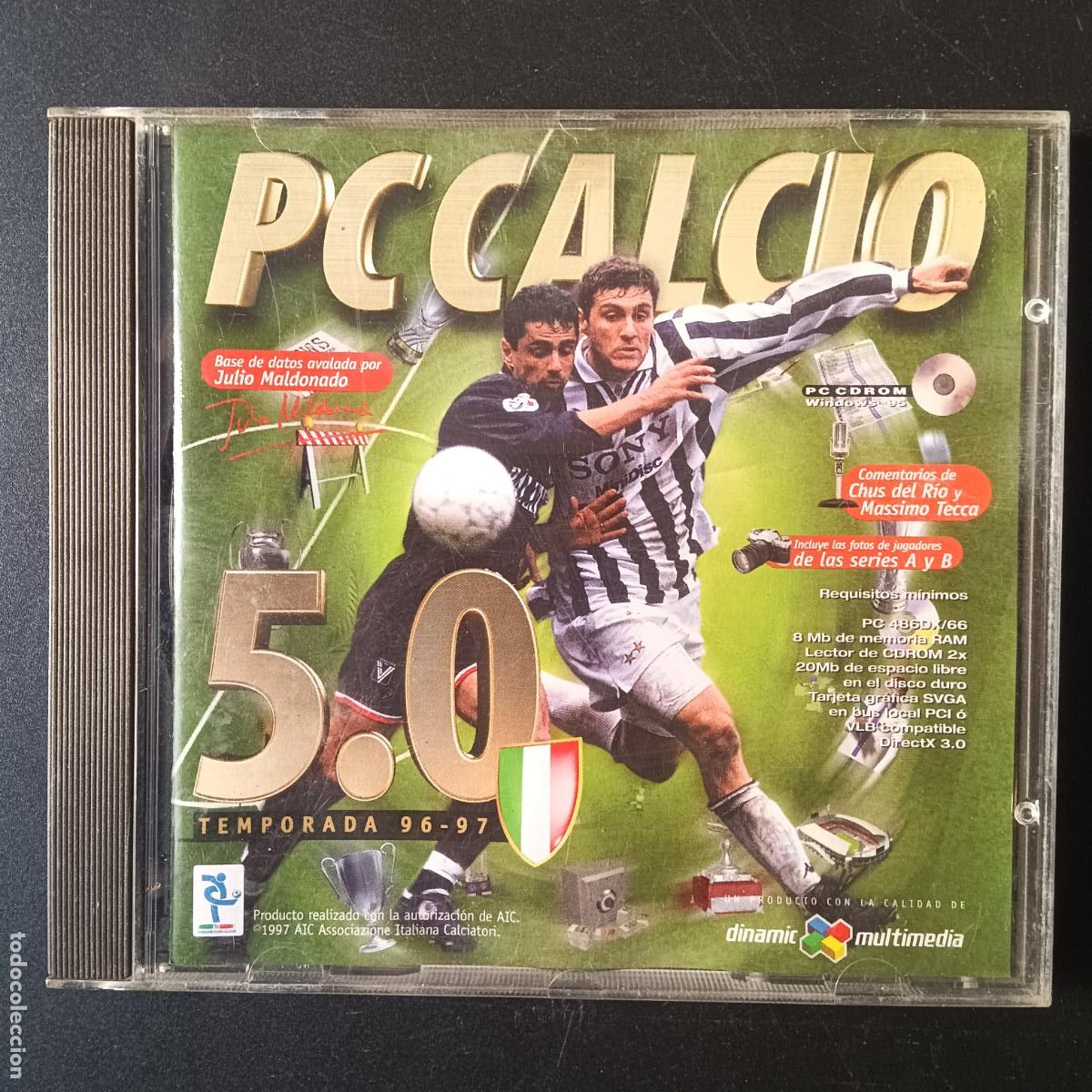 Videojuegos y consolas: PC FUTBOL 5.0 CALCIO - PC CD - Foto 1
