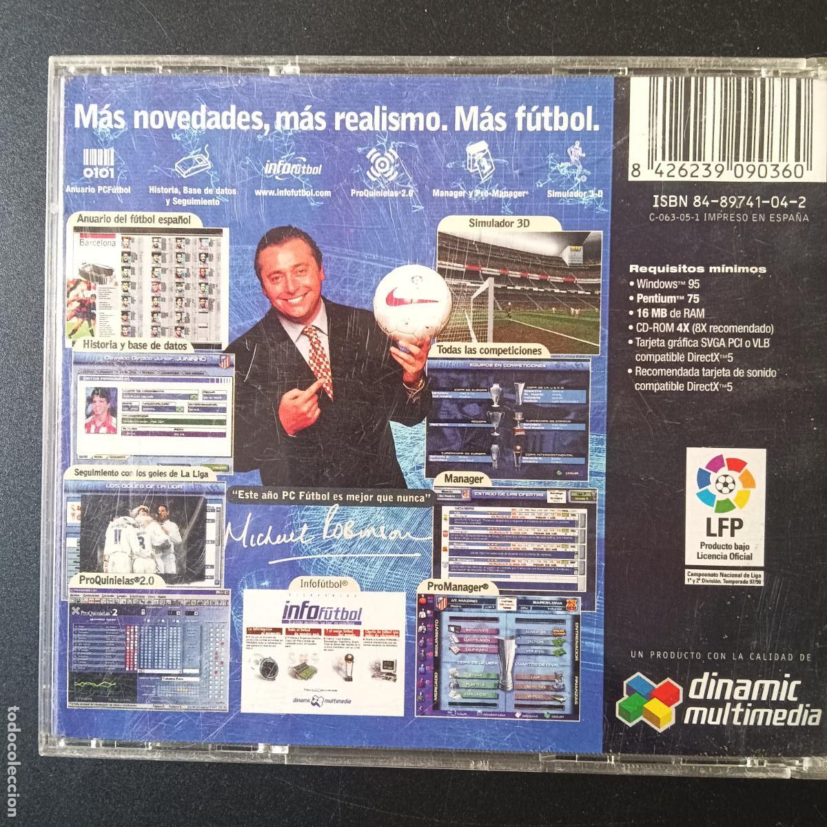 Videojuegos y consolas: PC FUTBOL 6.0 - PC CD - Foto 2