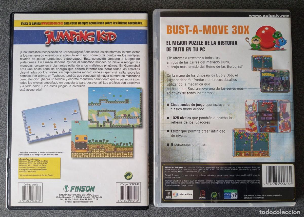 Videojuegos y consolas: Lote juegos Pc Jumping Kid Bust A Move - Foto 5