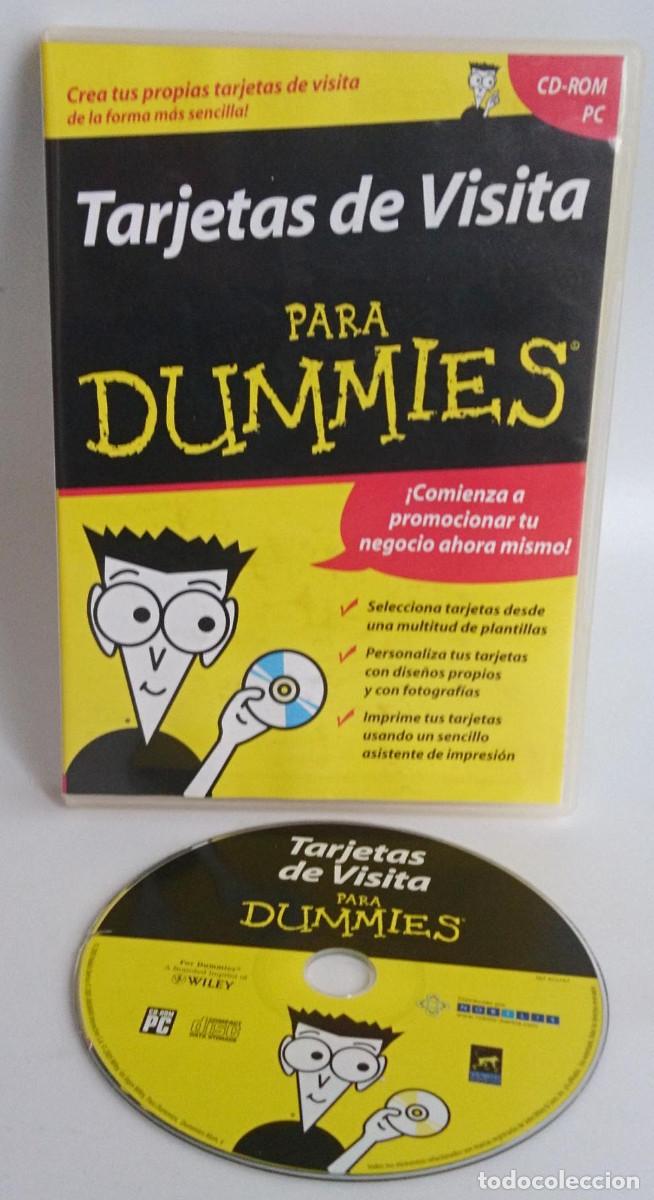 Videojuegos y consolas: TARJETAS DE VISITA PARA DUMMIES EN CD-ROM PC CD ROM - Foto 1