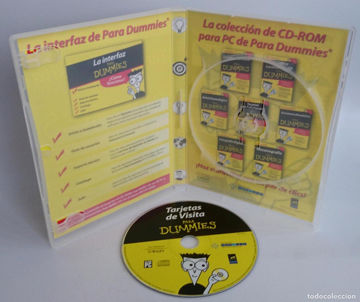 Videojuegos y consolas: TARJETAS DE VISITA PARA DUMMIES EN CD-ROM PC CD ROM - Foto 2