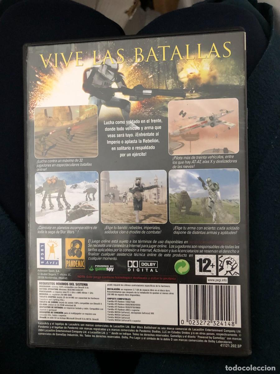 Videojuegos y consolas: STARWARS BATTLEFRONT STAR WARS BATTLE FRONT - PC CD ROM KRATEN - Foto 2