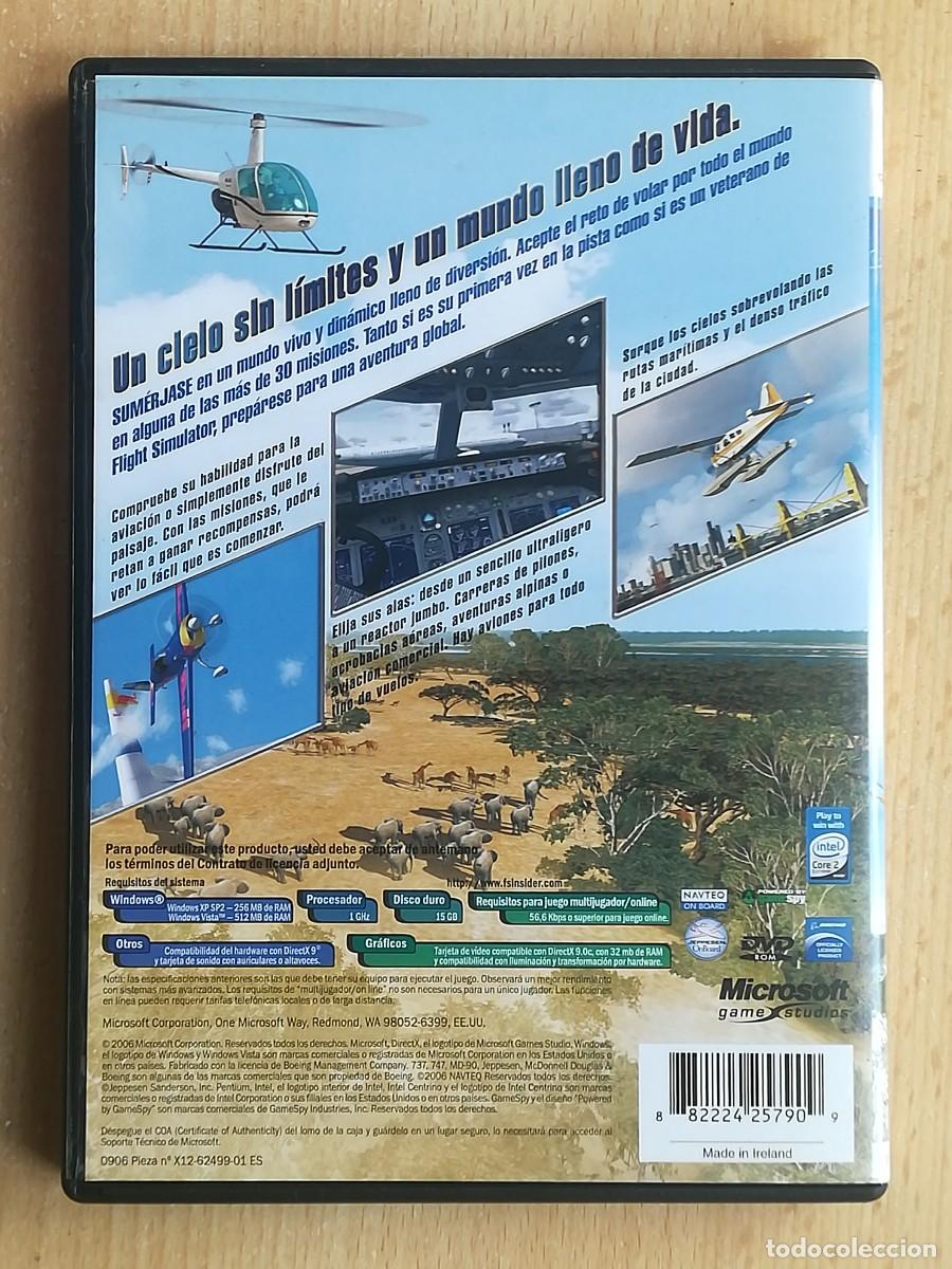 Videojuegos y consolas: PC Games for windows: Microsoft Flight Simulator. 2 DVD y manual. Simulador de vuelo. - Foto 4