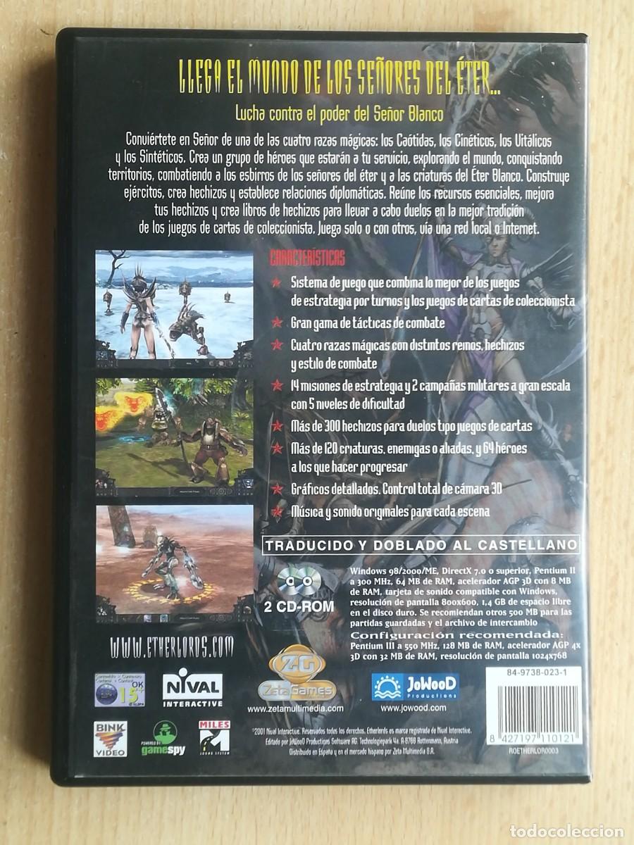 Videojuegos y consolas: PC CD-ROM Etherlords. 2 discos y manual. - Foto 4