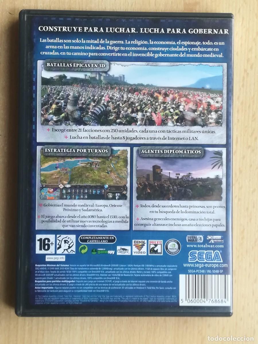 Videojuegos y consolas: PC DVD: Medieval II Total War. 2 discos y manual. - Foto 3