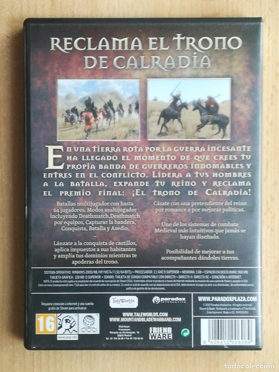 Videojuegos y consolas: PC CD-ROM: Mount & Blade Warband. Con manual. - Foto 3