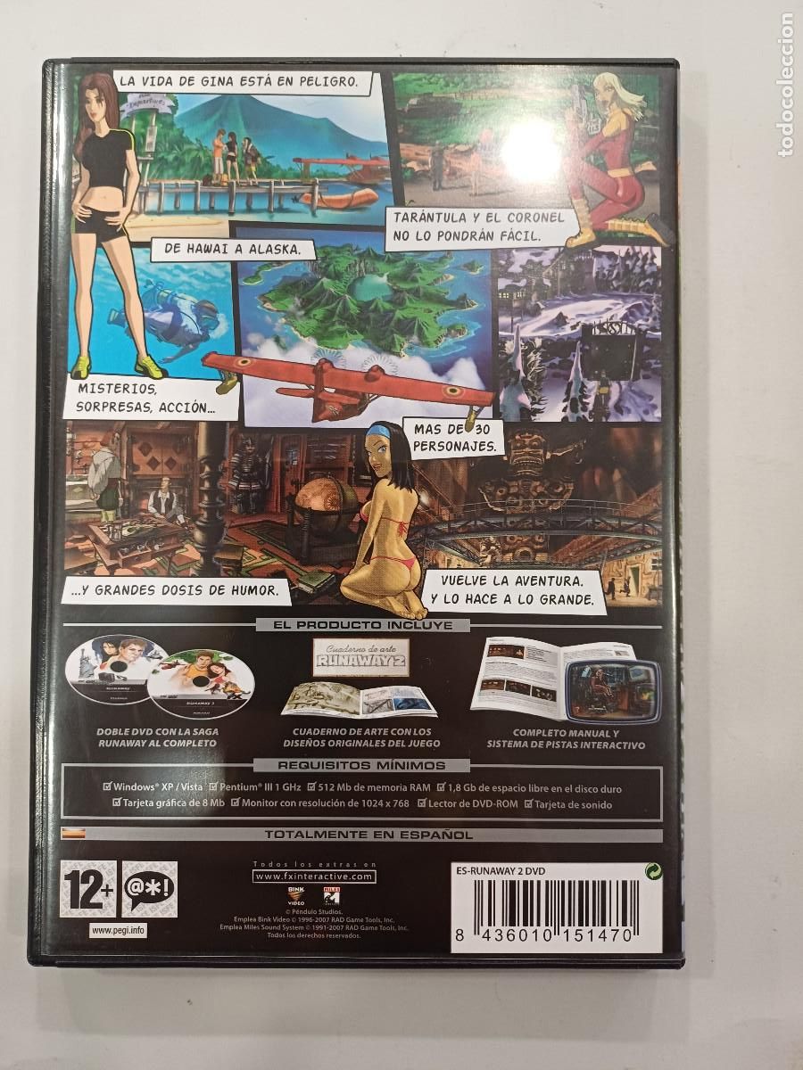 Videojuegos y consolas: RUNAWAY 2/JUEGO PC CD-ROM 2 DISCOS. - Foto 3