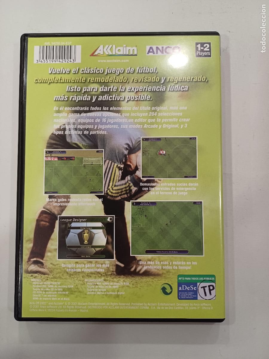 Videojuegos y consolas: KICK OFF 2002/JUEGO PC CD-ROM. - Foto 3