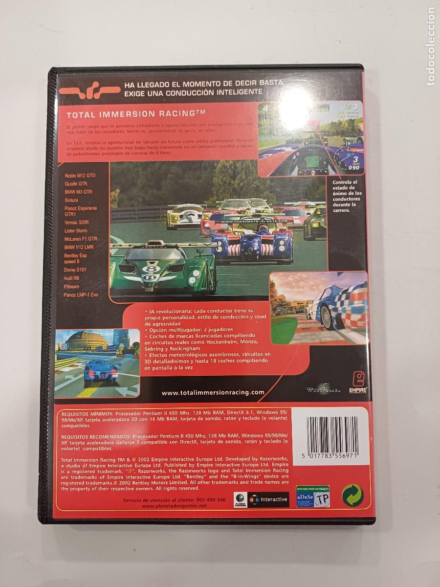 Videojuegos y consolas: TOTAL INMERSION RACING/JUEGO PC CD-ROM. - Foto 3