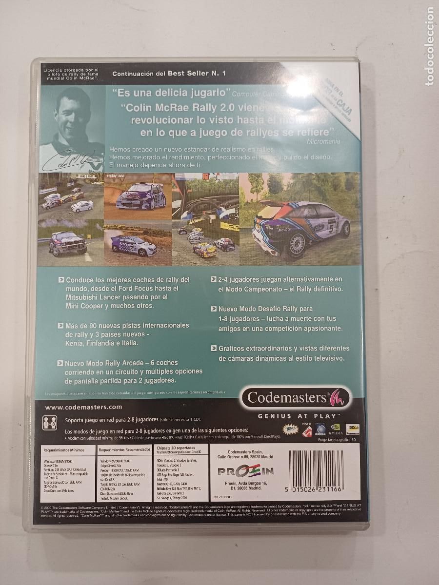 Videojuegos y consolas: COLIN MCRAE RALLY 2.0/JUEGO PC CD-ROM. - Foto 3