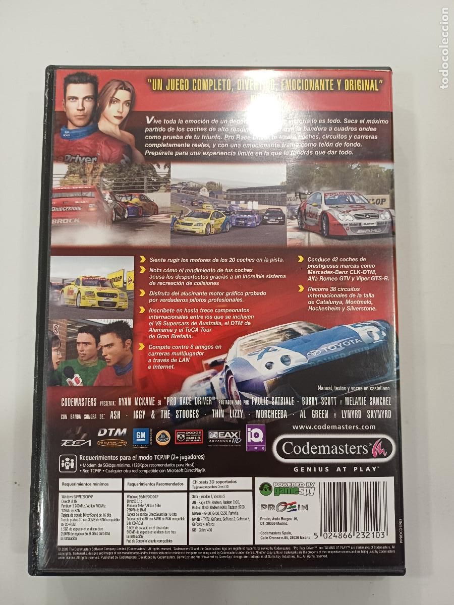 Videojuegos y consolas: PRO RACE DRIVER/PC 3 DISCOS. - Foto 3