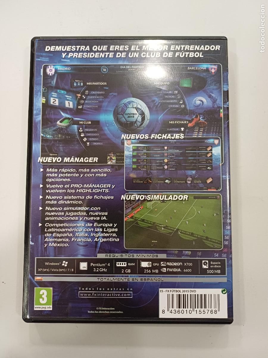 Videojuegos y consolas: FX FUTBOL 2015/PC DVD. - Foto 3