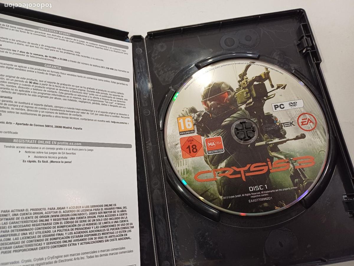 Videojuegos y consolas: CRYSIS 3/HUNTER EDITION/PC. - Foto 2