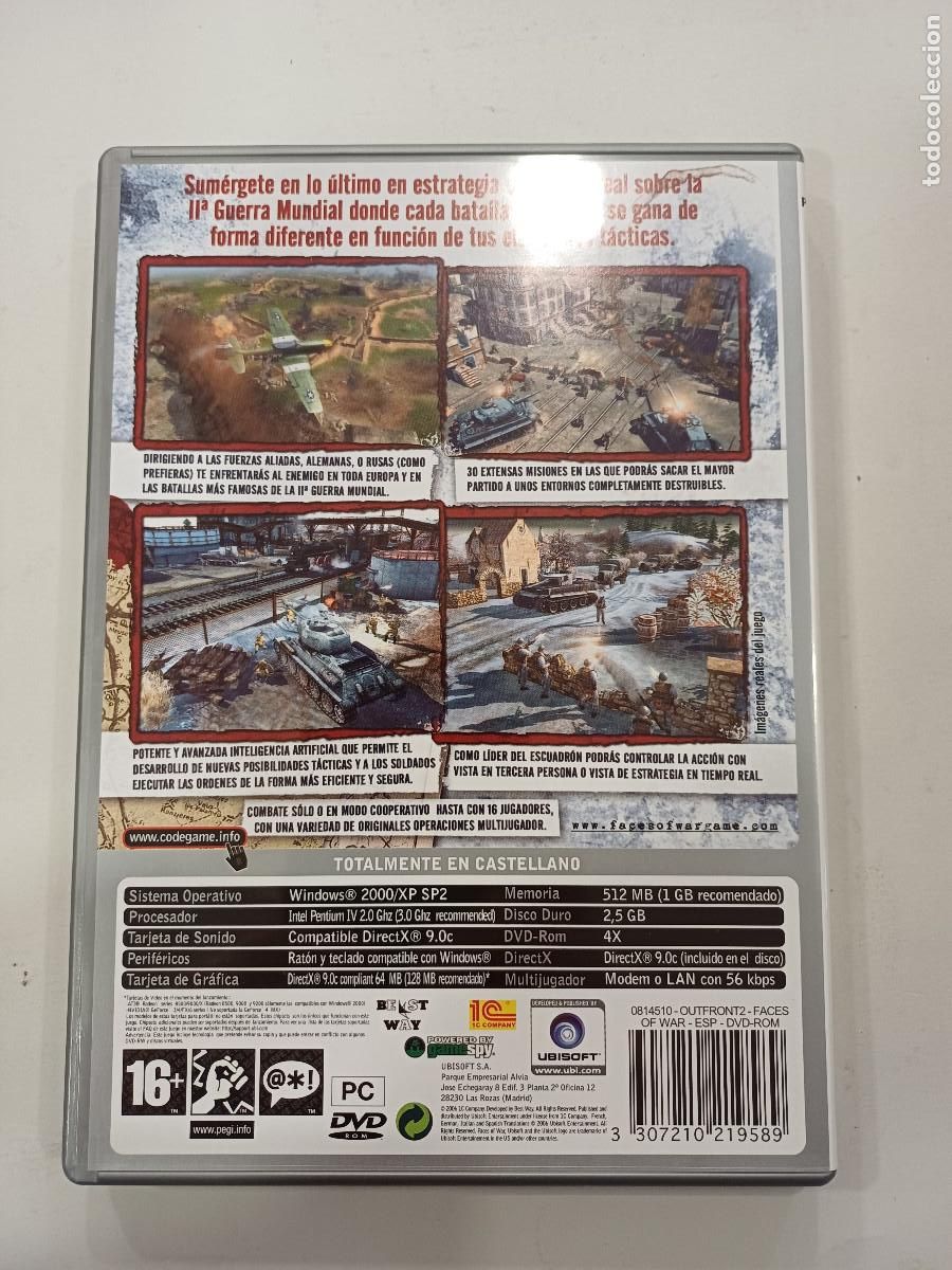 Videojuegos y consolas: FACES OF WAR/PC UBISOFT. - Foto 3