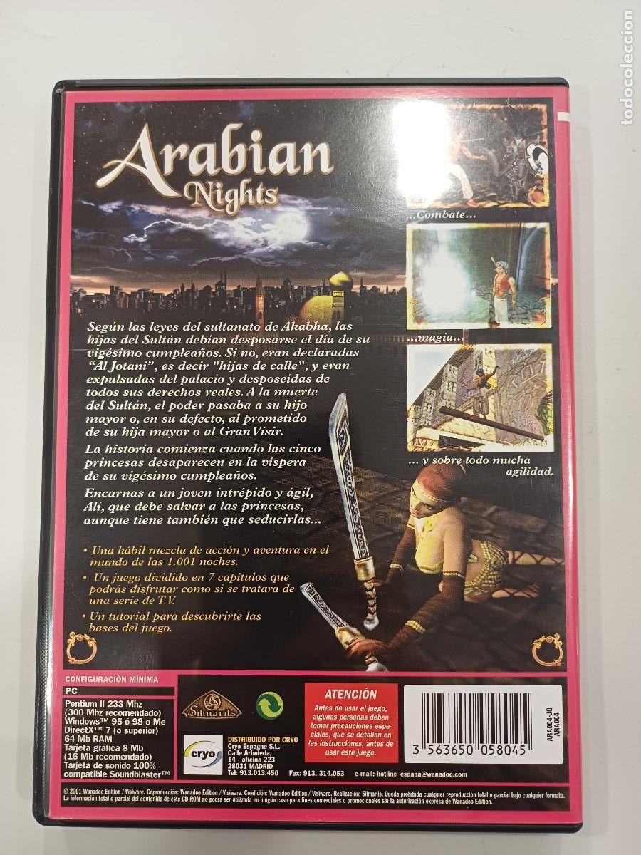 Videojuegos y consolas: ARABIAN NIGHTS/PC WANADOO. - Foto 3