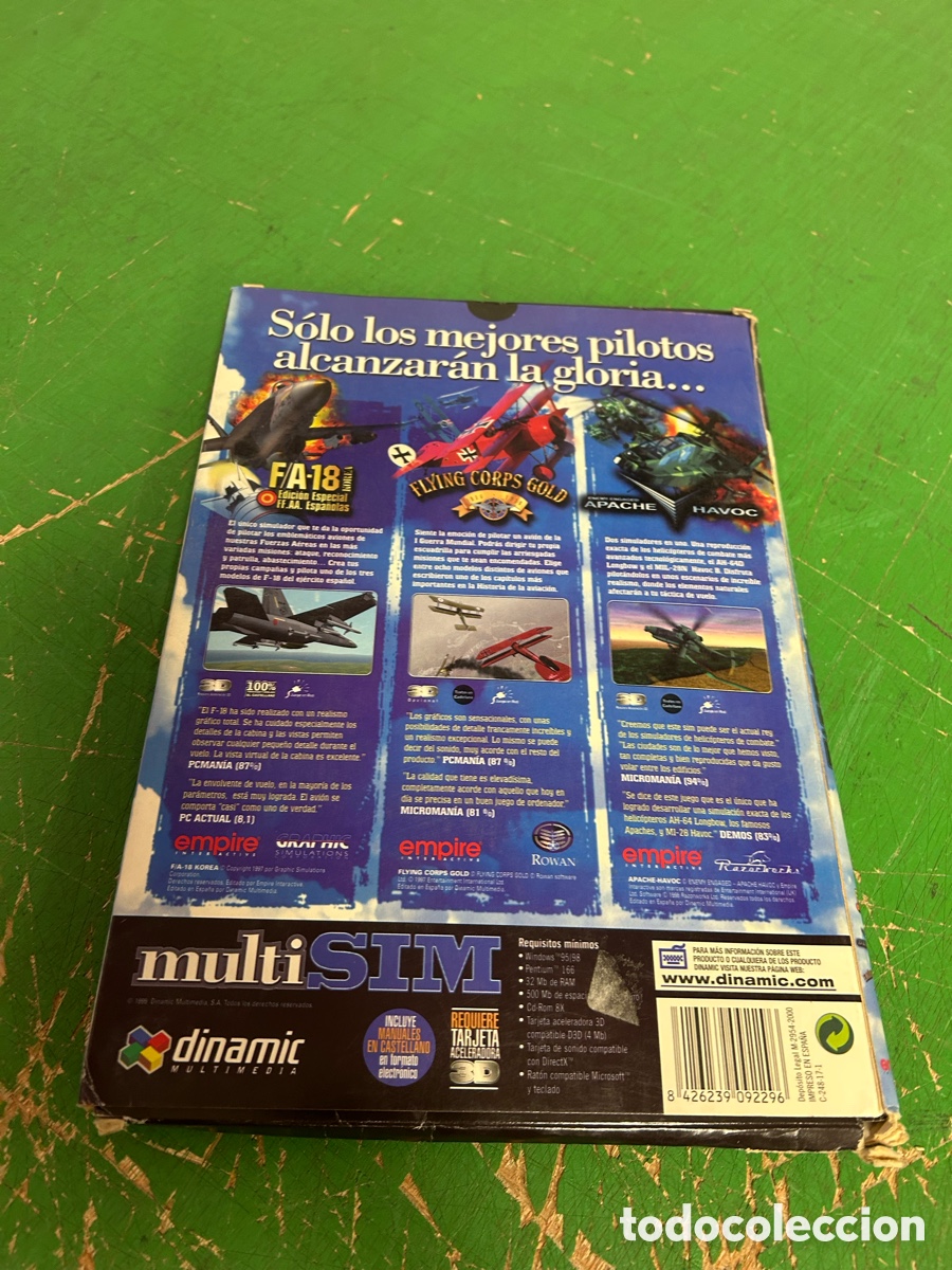 Videojuegos y consolas: P C MULTI SIM F A-18KOEA APACHE HAVOC FLYING CORPS GOLD DIMAMIC - Foto 2
