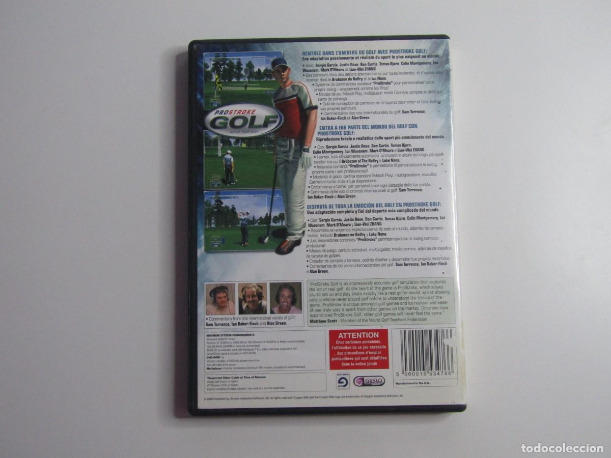 Videojuegos y consolas: GOLF PROSTROKE PRO TOUR 2007 DE OXYGEN - JUEGO DVD PC - Foto 2