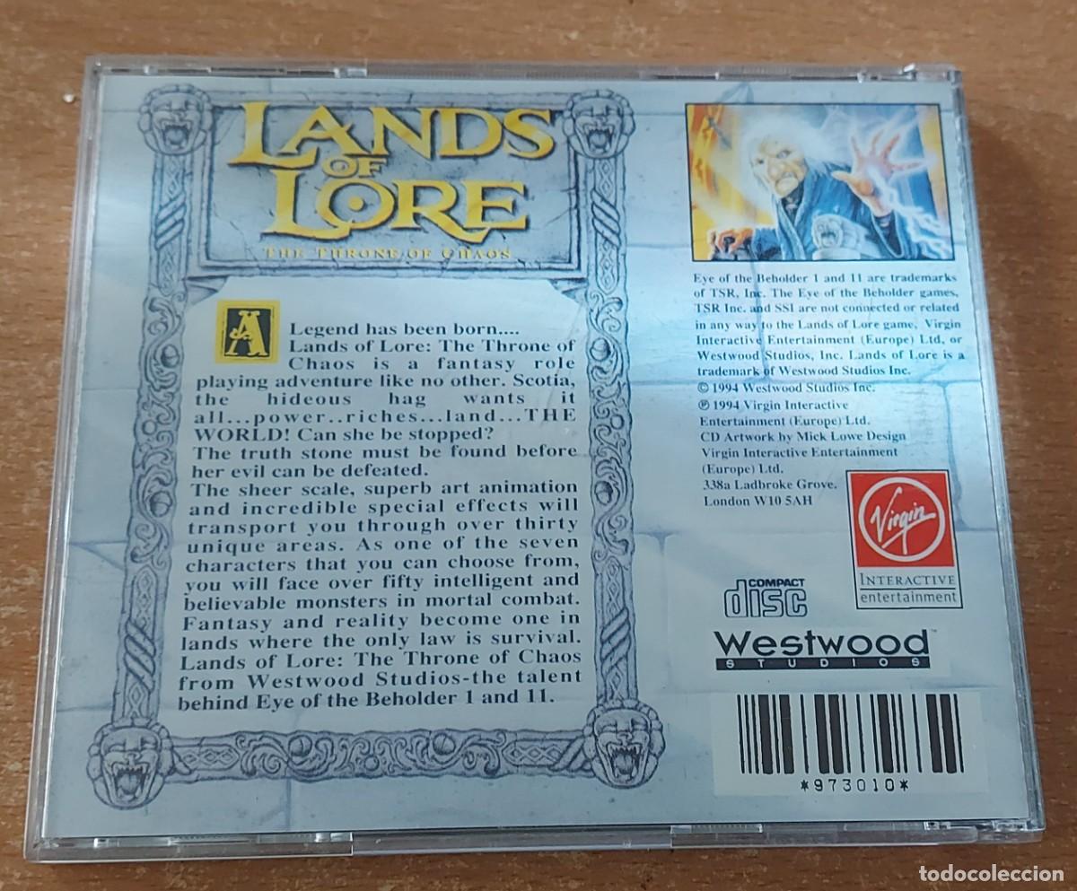Videojuegos y consolas: LANDS OF LORE PC CD ROM INGLES - Foto 2