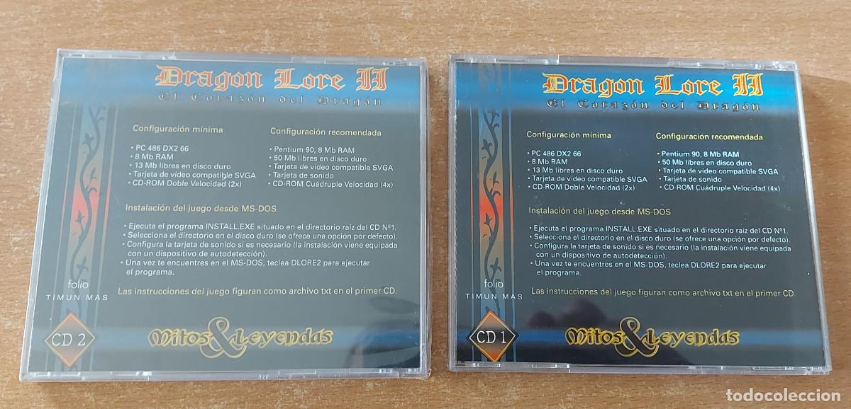 Videojuegos y consolas: DRAGON LORE II EL CORAZON DEL DRAGON MITOS Y LEYENDAS CD 1 CD2 PC - Foto 2