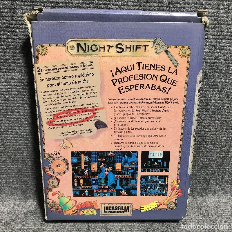 Videojuegos y consolas: NIGHT SHIFT PC LUCASFILM ERBE - Foto 2