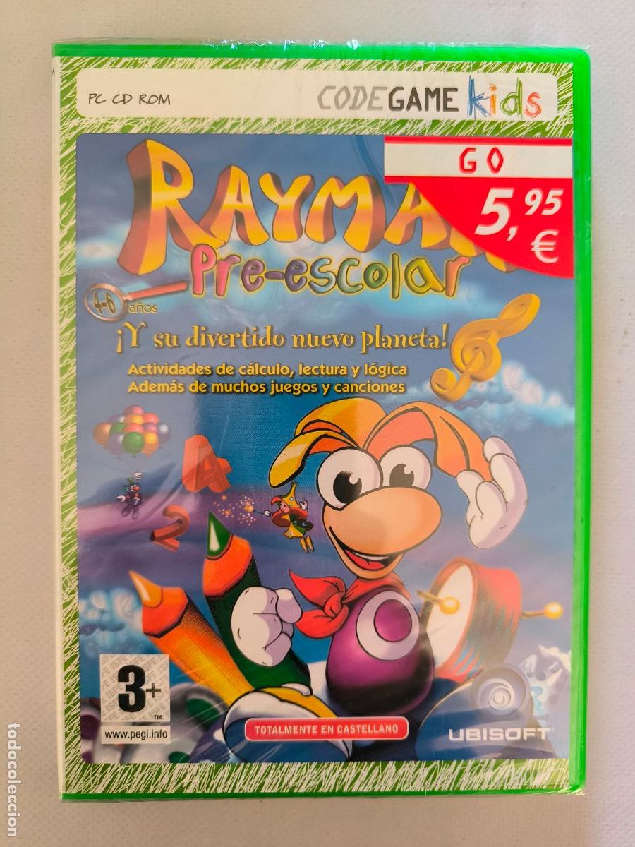 Videojuegos y consolas: PC RAYMAN PRE-ESCOLAR - NUEVO, PRECINTADO (036) - Foto 1