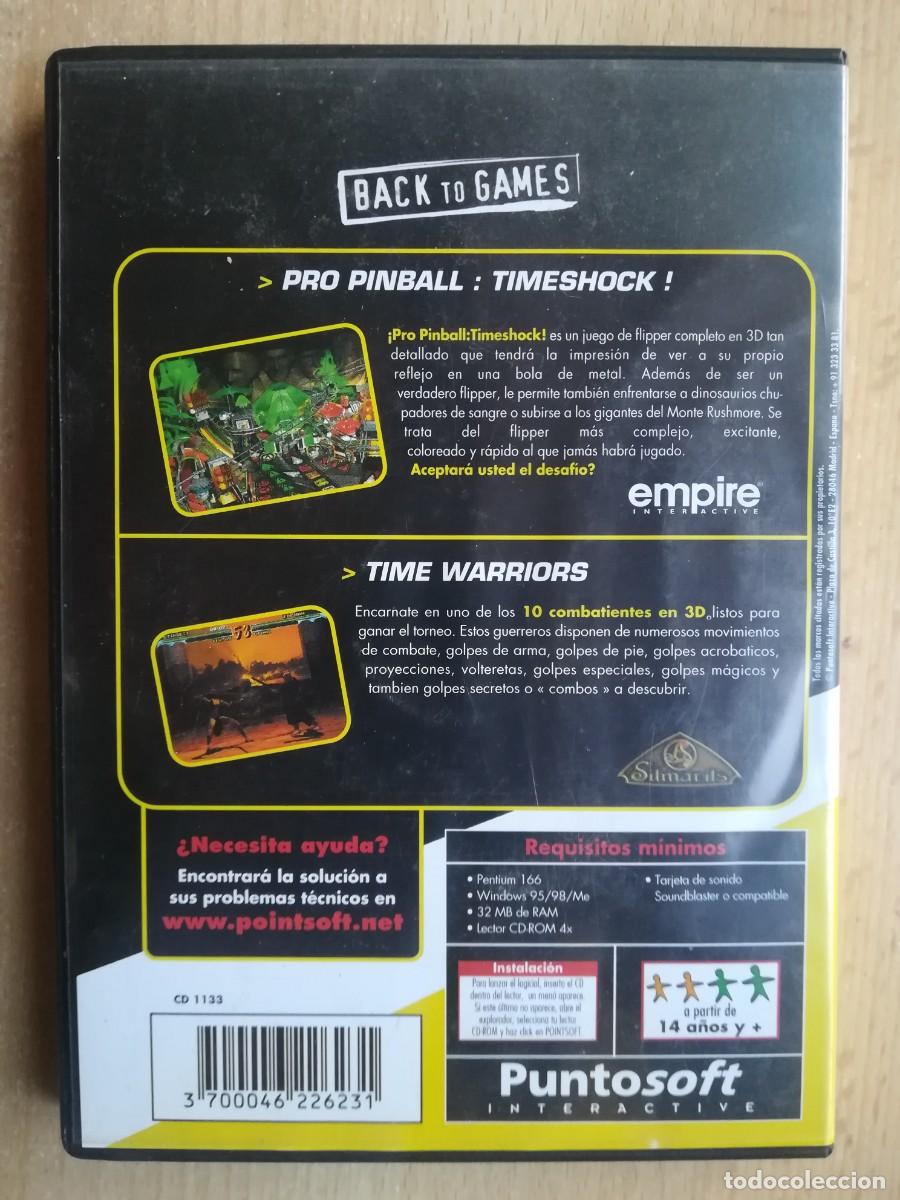 Videojuegos y consolas: PC CD-Rom: Pro Pinball Timeshock + Time Warriors. Puntosoft Interactive - Foto 3