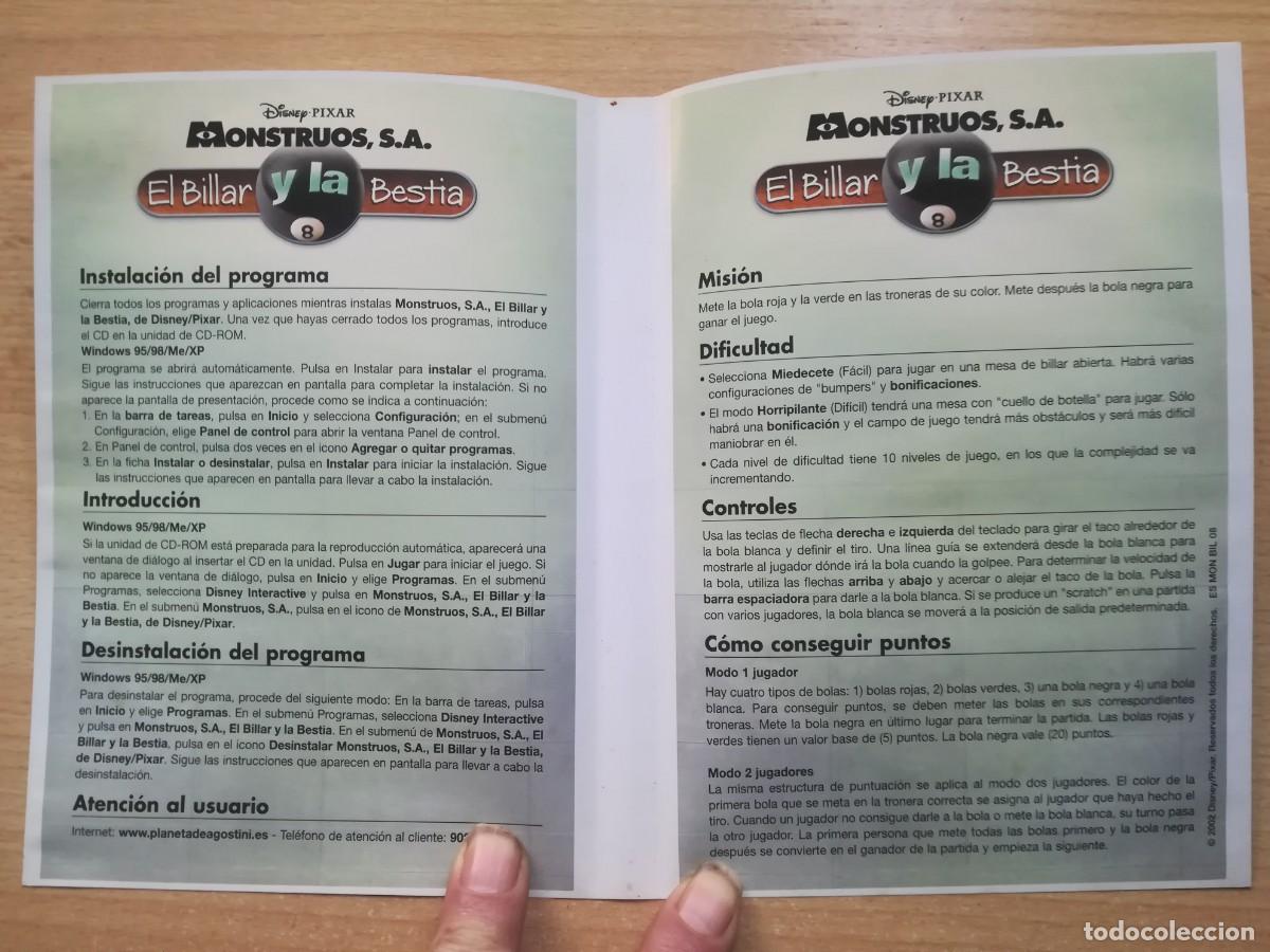 Videojuegos y consolas: PC CD: Monstruos S.A. El billar y la bestia. Con instrucciones. - Foto 3