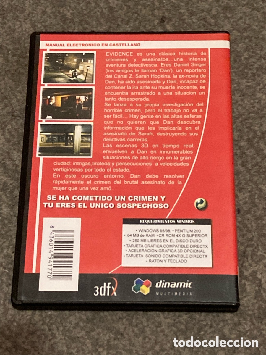 Videojuegos y consolas: EVIDENCE. El crimen perfecto. Dinamic Multimedia - Foto 2