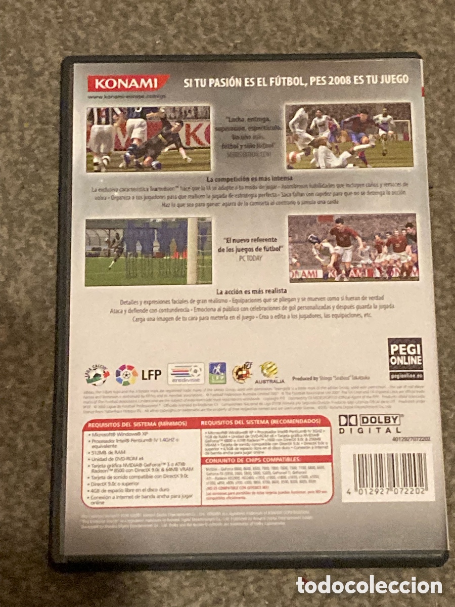 Videojuegos y consolas: Pro Evolution Soccer PES 2008 para PC - Foto 2