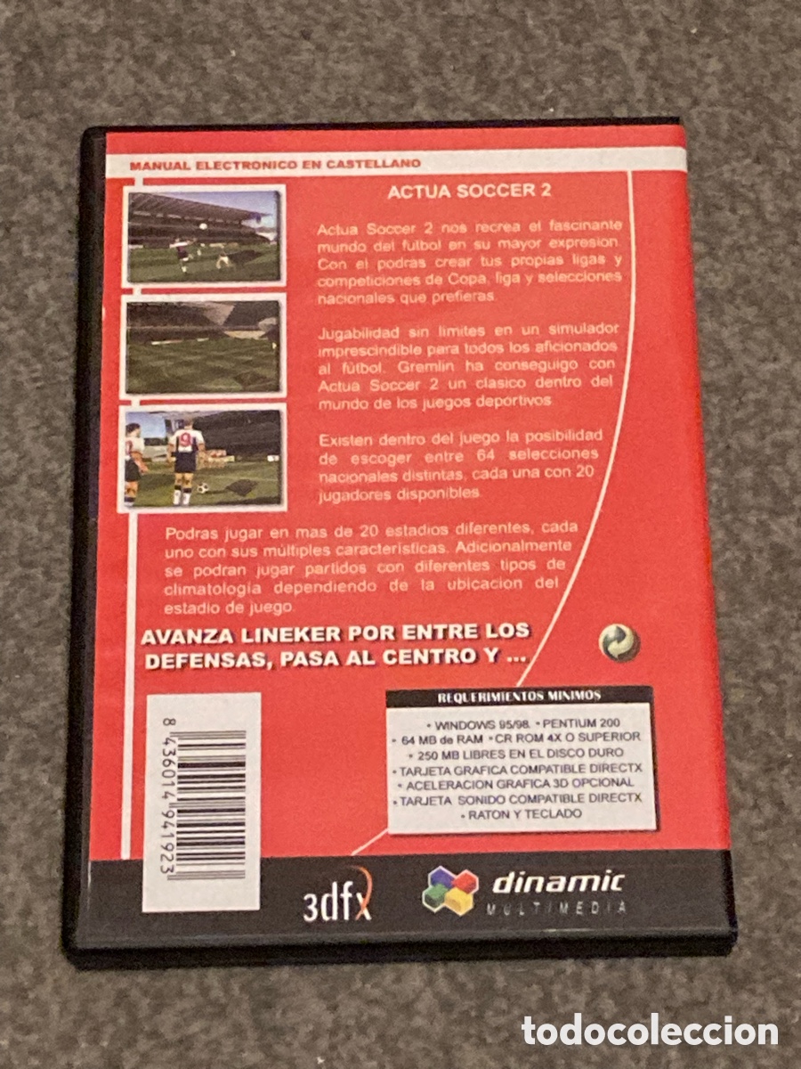 Videojuegos y consolas: Actua Soccer 2 para PC - Foto 2