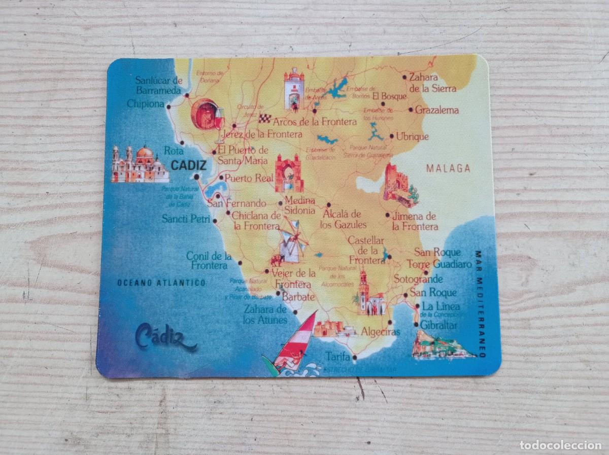 Videojuegos y consolas: Alfombrilla De Raton Mapa Provincia De Cadiz - Foto 1