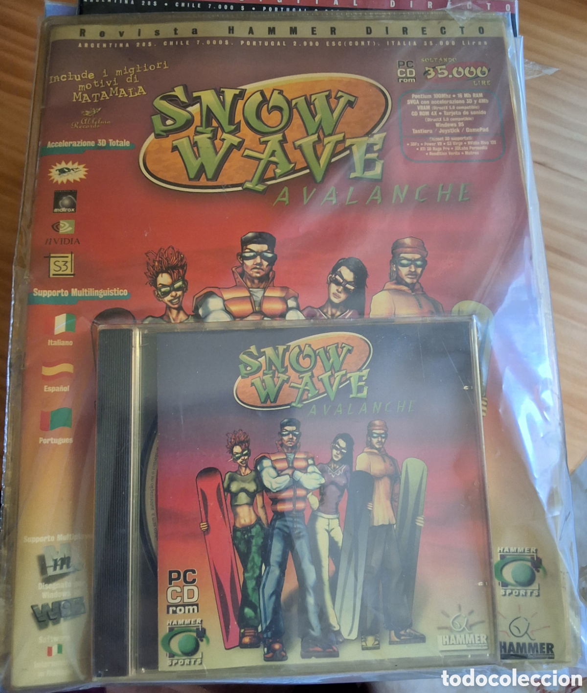 Videojuegos y consolas: Snow wave avalanche juego para pc contiene cd - Foto 1