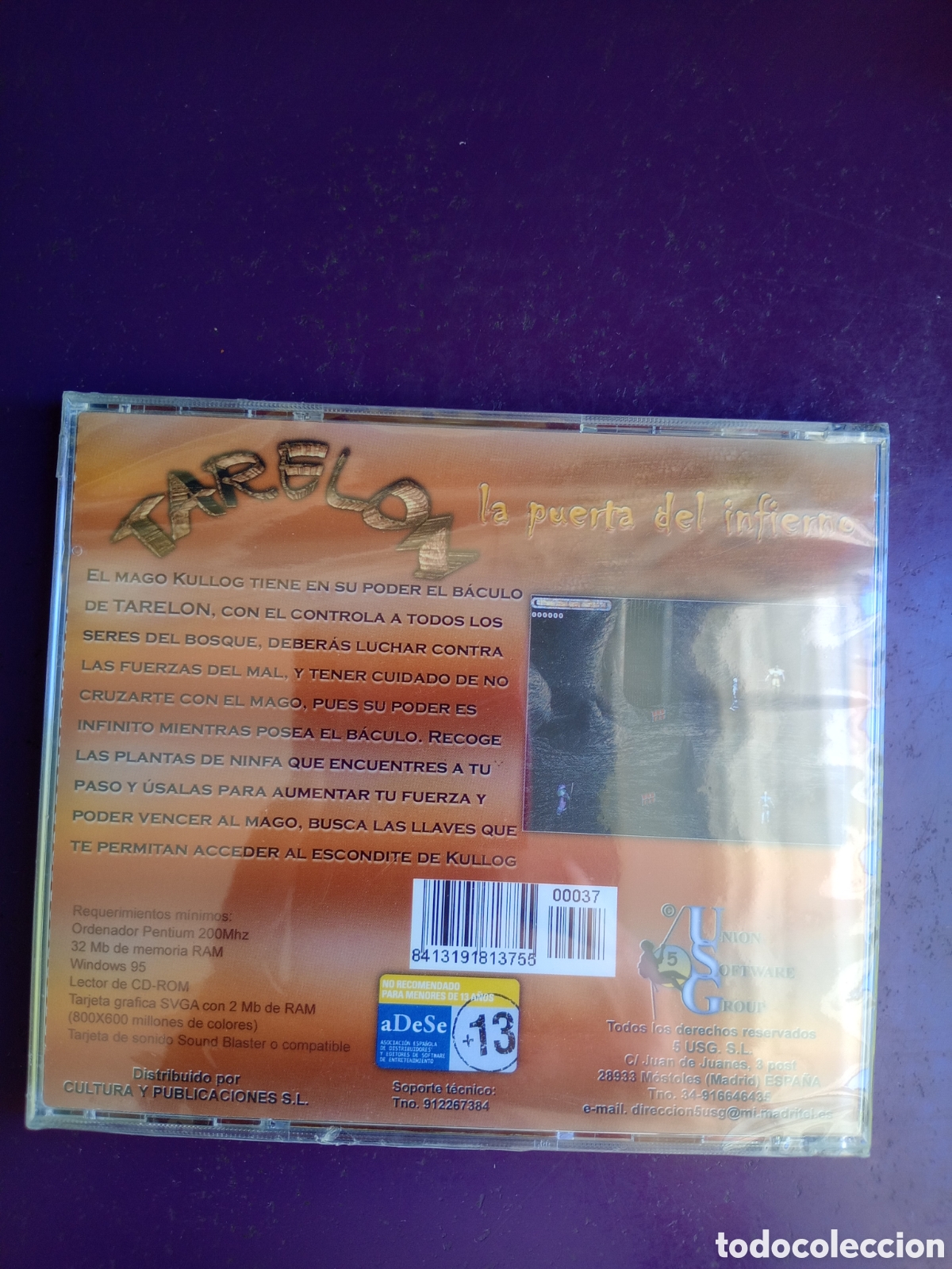 Videojuegos y consolas: TARELON - LA PUERTA DEL INFIERNO - PC CD ROM - PRECINTADO - USG - UNION SOFTWARE GROUP - Foto 2