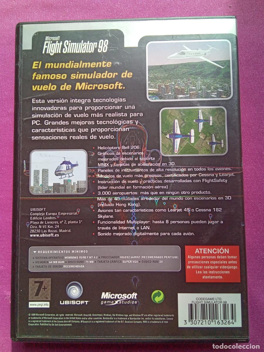 Videojuegos y consolas: JUEGO PC CD-ROM FLIGHT SIMULATOR 98- EF 2 - 2 - Foto 2