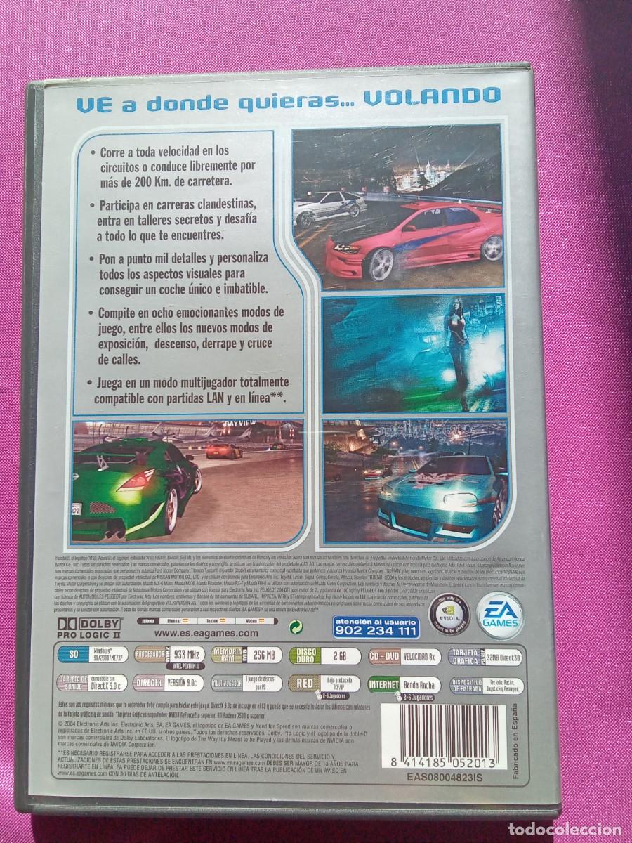 Videojuegos y consolas: JUEGO PC CD-ROM NEDD FOR SPEED U DETGROUND 2 - EF 2 - 2 - Foto 3