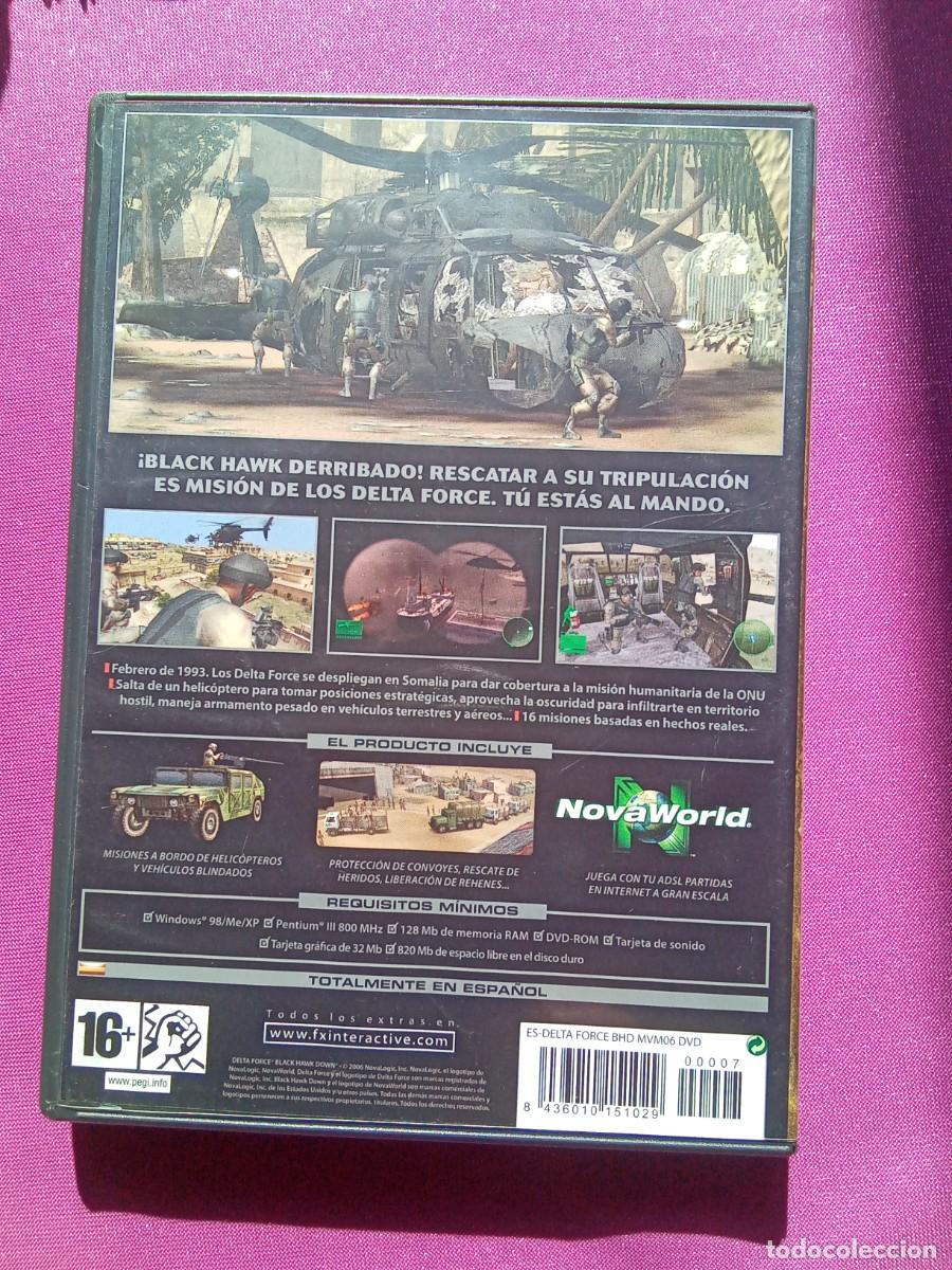 Videojuegos y consolas: JUEGO PC DVD DELTA FORCE BLACK HAWK DOWN - EF 2 -2 - Foto 2