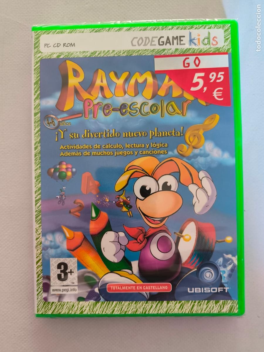 Videojuegos y consolas: PC RAYMAN PRE-ESCOLAR - NUEVO, PRECINTADO (231) - Foto 1