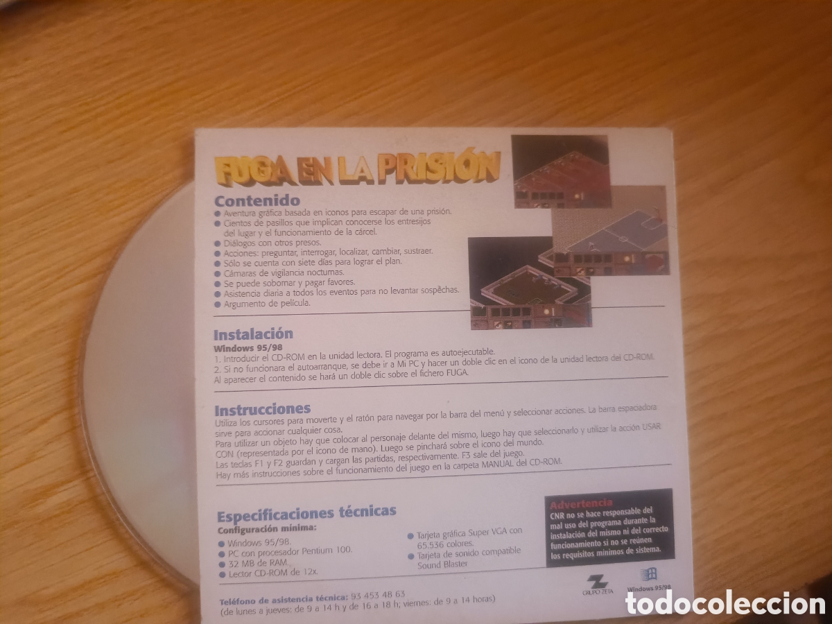 Videojuegos y consolas: Juego para PC cd rom fuga en la prision. - Foto 2
