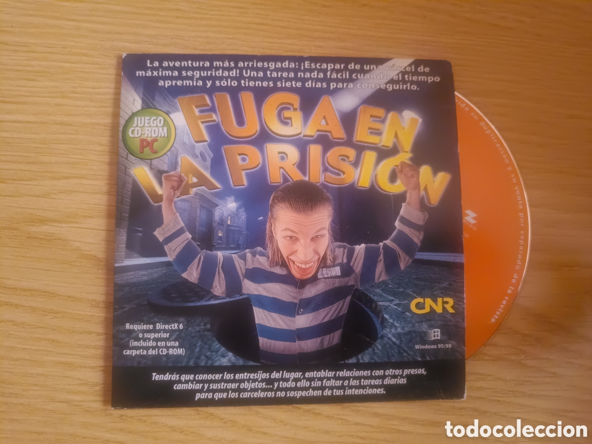 Videojuegos y consolas: Juego para PC cd rom fuga en la prision. - Foto 1