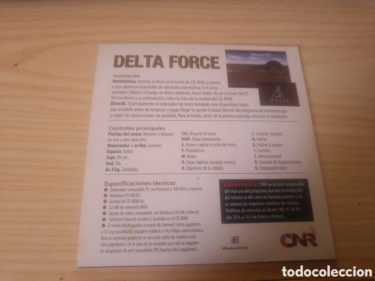 Videojuegos y consolas: Delta Force PC cnr 2002 EN ESTUCHE DE CART&Oacute;N - Foto 2