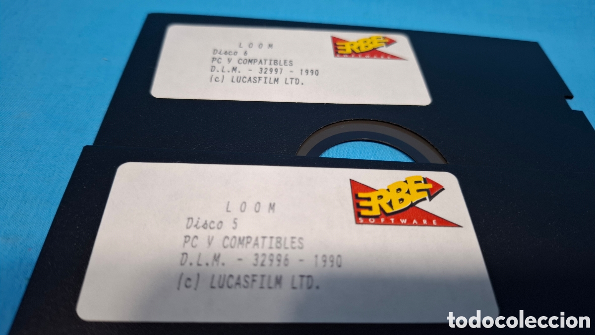 Videojuegos y consolas: LOOM - LUCAS FILM 1990 - ERBE - PC - Foto 11