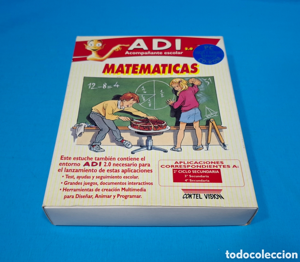 Videojuegos y consolas: MATEM&Aacute;TICAS - ADI - ACOMPA&Ntilde;ANTE ESCOLAR . PC , CD - ROM - Foto 2