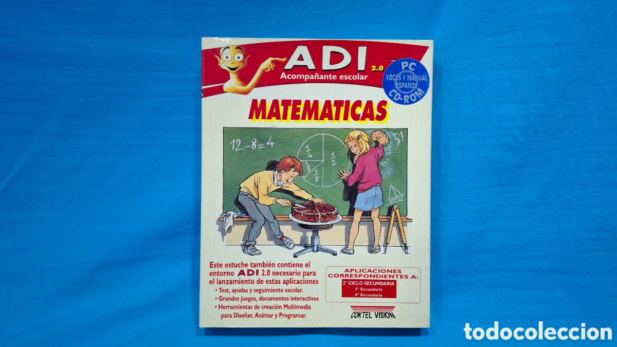 Videojuegos y consolas: MATEM&Aacute;TICAS - ADI - ACOMPA&Ntilde;ANTE ESCOLAR . PC , CD - ROM - Foto 1