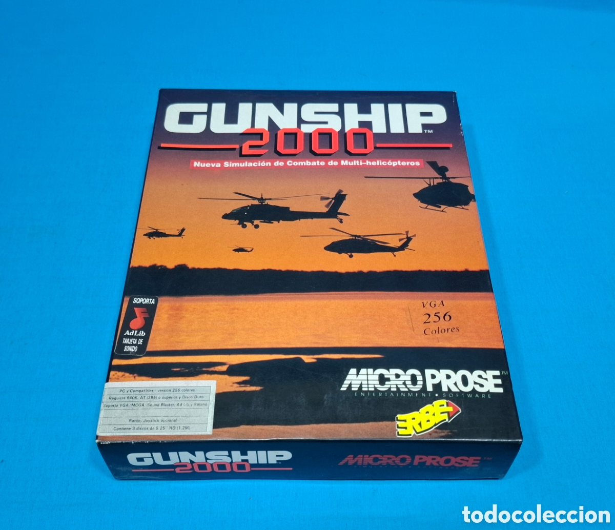 Videojuegos y consolas: GUNSHIP 2000 - MICRO PROSE - ERBE . PC - Foto 1