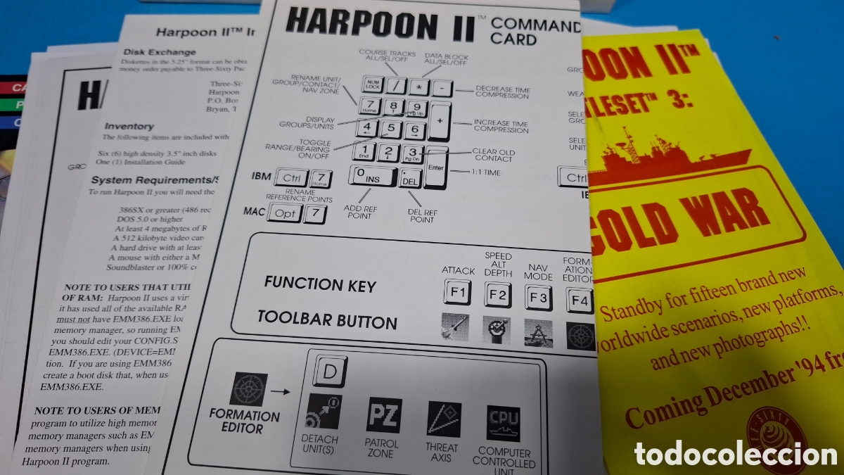 Videojuegos y consolas: HARPOON II, 1994 ADMIRAL,S EDITION . PC - Foto 15