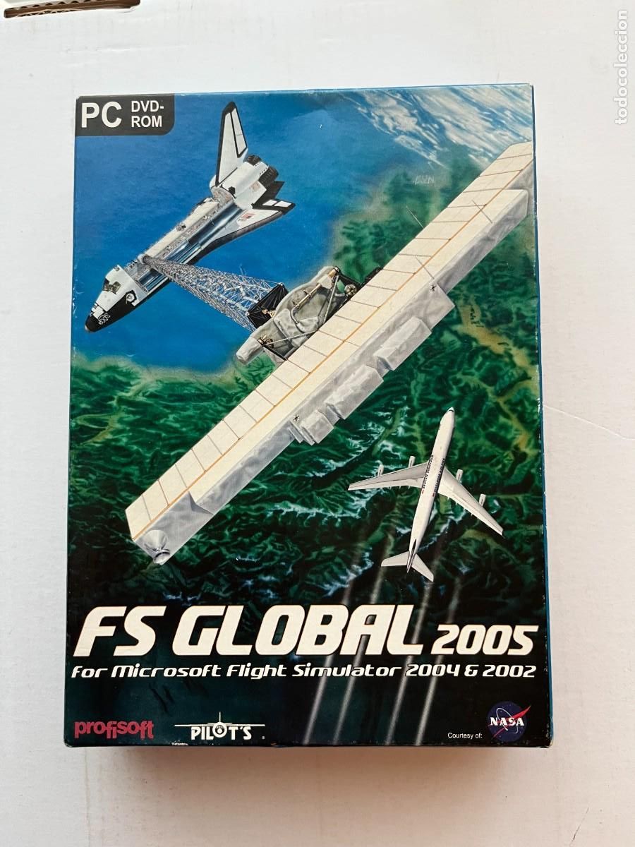 Videojuegos y consolas: FS GLOBAL 2005 FOR MICROSOFT FLIGHT SIMULATOR PC DVD ROM - Foto 1
