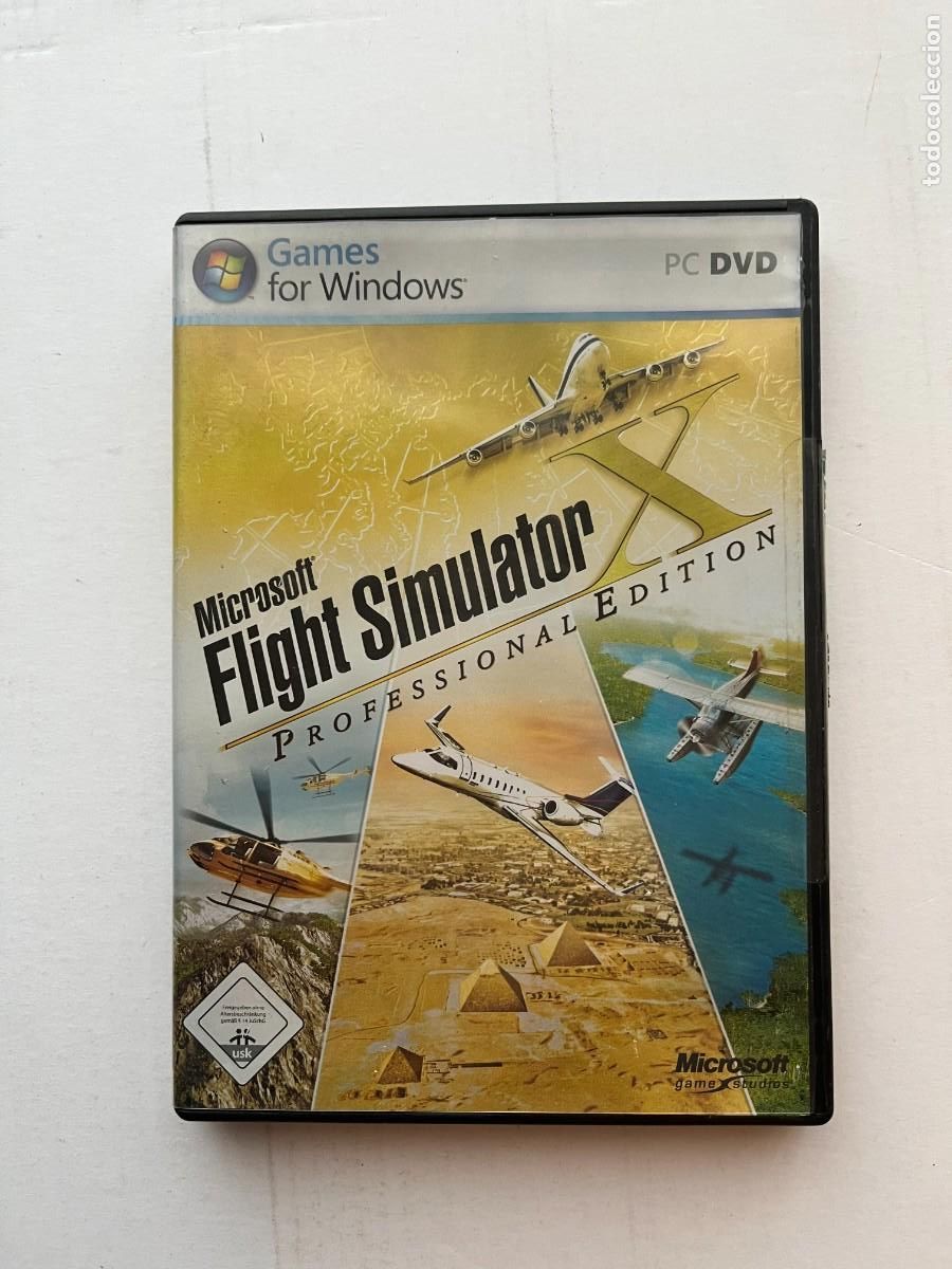 Videojuegos y consolas: MICROSOFT FLIGHT SIMULATOR X PROFESIONAL EDITION PC DVD - Foto 1